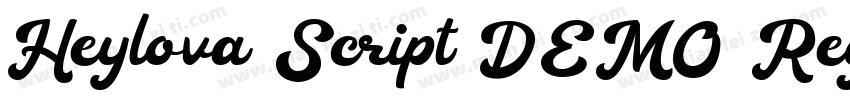 Heylova Script DEMO Regular字体转换